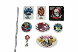 JB即決 POWELL PERALTA パウエル ステッカー 8枚 セット POWELL パウエル SANTACRUZ VANS SURF SK8　Z-BOYS DOGTOWN THRASHER 80 90 USA