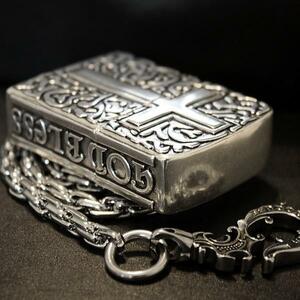 ZIPPO GOD BLESS インサイドユニットZIPPO　神の恵み ウォレットチェーン付