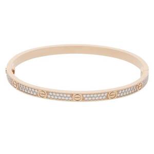 カルティエ Cartier LOVE BRACELET PAVE DIAMONDS SM/ラブブレス サイズ:16 K18PG PAVEダイヤブレスレット 中古 SS13