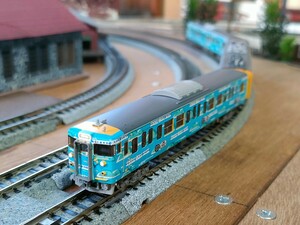 グリーンマックス 50681 JR115系1000番台 SETOUCHI TRAIN 増結3両編成セット （動力なし）TN化パーツ取付け済み　スリーブなし車輌は美車　