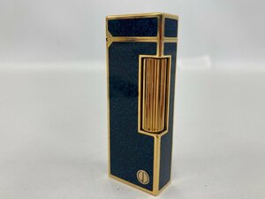 dunhill ダンヒル ライター 青 ゴールド ケースあり【CDBA9056】