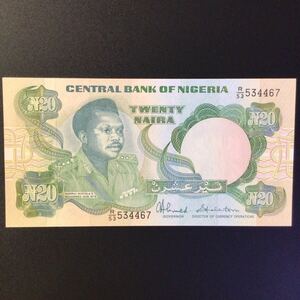 World Paper Money NIGERIA 20 Naira【1984-2000】