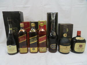 F-286★(再)お酒まとめて★ウイスキー等★CAMUS XO・Johnnie Walker　red label／black label・Napoleon・Paul Bocuse他★長期保管品