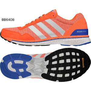 ■□adidas ランニングシューズ adizero Japan boost 3 W 蛍光オレンジ 新品！□■