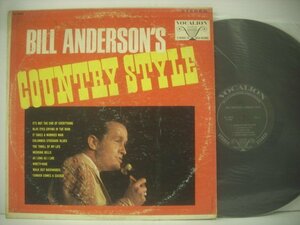 ■ USA盤 LP 　BILL ANDERSON