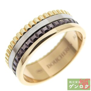 【中古】BOUCHERON ブシュロン キャトルリング 指輪 750 K18YG K18WG K18PG ブラウンPVD ＃54 14号 レディース【質屋】