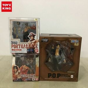 1円〜 未開封 ONE PIECE P.O.P STRONG EDITION ポートガス・D・エース、Figuarts ZERO エース、エース バトルバージョン