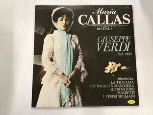 LP / MARIA CALLAS / RECITAL 4 / イタリア盤 [7435RR]