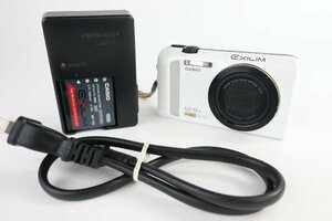 CASIO カシオ HIGH SPEED EXILIM EX-ZR200 コンパクトデジタルカメラ ホワイト【ジャンク品】★F
