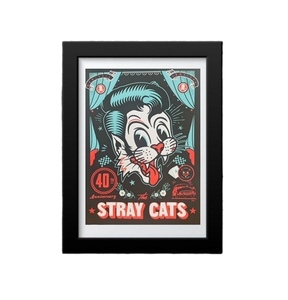 STRAY CATS アート ポスター キャッツ ロック HOT ROD FORD TATTOO アメリカ 雑貨 ムーンアイズ ロカビリー 看板 インテリア 家具 PM24