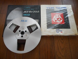 AKAI ATR-7M　７号メタルリール(アルミリール) & TDK　7号オープンリールテープ150 未使用　箱付き