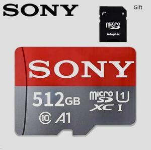 新品未使用 マイクロSDカード 512GB SONY microSD card A1アダプター付き