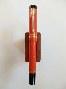 ◆【美品】パーカー デュオフォールド ビッグレッド センテニアル 旧型 ペン先：18K750ソリッドゴールド M