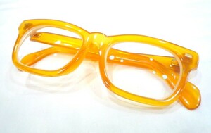 1000円スタート 眼鏡 鼈甲風 べっ甲 べっ甲風 K18刻印有り フルリム 度入り眼鏡 総重量約49.0g メガネ めがね 4 EE1021