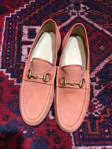 新品未使用GUCCI LEATHER HORSE BIT LOAFER MADE IN ITALY/グッチレザーホースビットローファー36 C