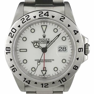 ロレックス ROLEX エクスプローラー2 16570 腕時計 SS 自動巻き ホワイト メンズ 【中古】
