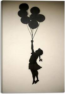 【模写】 新品 アートパネル アートポスター バンクシー キャンバス画 絵 現代アート 壁掛け インテリア 絵画 40x30cm キャンバス