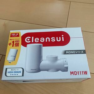 三菱ケミカルクリンスイ 浄水器 蛇口直結型 MD111 + カートリッジ 1個増量 MONOシリーズ MD111W-WT