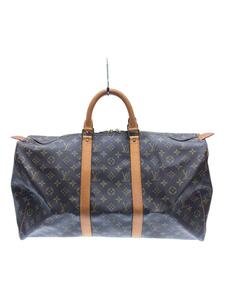 LOUIS VUITTON◆LOUIS VUITTON ルイヴィトン キーポル50_モノグラム・キャンバス_BRW/PVC