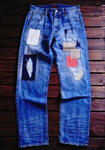 1円～ 1スタ 【W36L32】新品正規品/MURAMASA&LLC LEVI