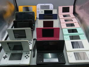 GA60-6/DSシリーズ 15点 まとめて 3DSLL 3DS 2DS DSLL DSlite DSi DS 任天堂 ジャンク 本体のみ