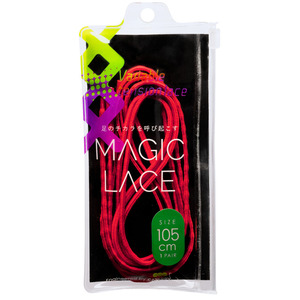 ☆ スパニッシュレッド ☆ 120cm ☆ MAGIC LACE マジックレース スポーツ用靴紐 結ばない靴紐 CATERPY キャタピー