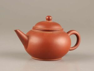 中国古玩 唐物 煎茶道具 朱泥 紫泥 紫砂壷 茶壷 急須 時代物 極上品 初だし品 C4118