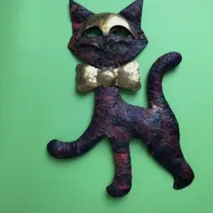 Mexican folk art メキシコの民芸品 　金属　猫