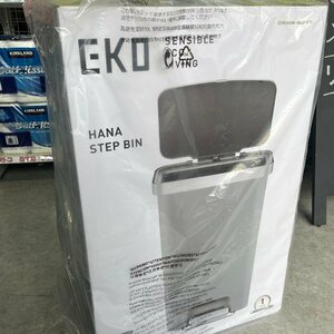 ◎J952【未開封】ダストボックス ゴミ箱 蓋つき 45L EKO SENSIBLE ECO LIVING HANA STEP BIN ハナステップビン EK6266 (rt)