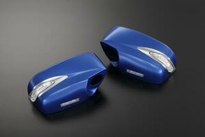 ZC6 BRZ LED ウインカーミラー 交換式 フットランプ付 [純正色02C/ポジ青光] ウィンカー ドアミラー Type LS