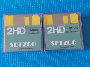 セツコ・エンジニアリング 3.5インチフロッピーディスク２HD 合計20枚「新品・未使用・未開封」