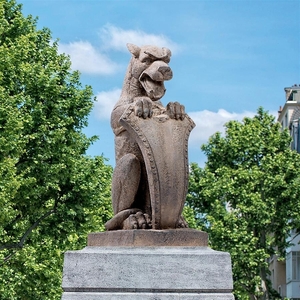 聖ミカエル修道院の悪魔の犬 ガーゴイル 守護獣彫像ガーデン置物 玄関 芝生 庭園 園芸 記念品プレゼント贈り物 輸入品