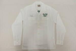 ★HYSTERIC GLAMOUR／ヒステリックグラマー　刺繍入り長袖シャツ　Ｍサイズ　白色★