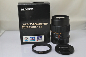 ★★極上品 Zenza Bronica Zenzanon RF 100mm F/4.5 Lens for RF645 w/Box ♪♪#5255