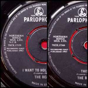 激レア！ラベル違いエラー盤！！ I WANT TO HOLD YOUR HAND / THIS BOY / THE BEATLES mono UKオリジナル