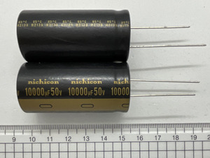 オーディオ用電解コンデンサ 10000μF 50V 85℃ ±20% UKW1H103MRD（４個） (ニチコン) (出品番号176-4）