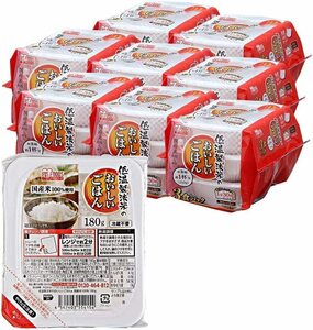 24個 アイリスオーヤマ(IRIS OHYAMA) パックご飯 180g x 24 個 国産米 100% 低温製法米 非常食 米 