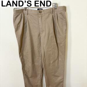 LAND’S END ランズエンド　2タック　コットン　チノパン　古着　アメカジ