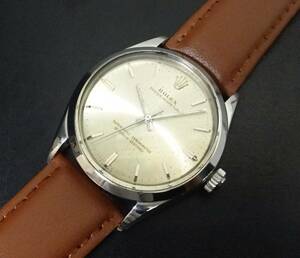 アンティーク ROLEX ロレックス オイスター パーペチュアル 1002 シルバー文字盤 メンズサイズ 自動巻 1966年頃製造 本物