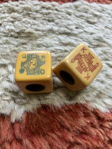 Vintage Bakelite dice valve cap ビンテージ　ベークライト製　ダイス　バルブキャップ　チョッパー　AEE チーター　ロンフィンチ　