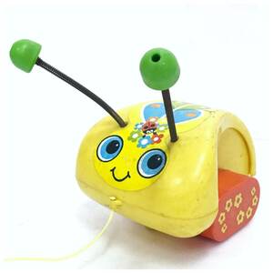 フィッシャー プライス てんとう虫 プルトイ おもちゃ 玩具 Lady Bug レトロ オールド アンティーク ビンテージ FISHER PRICE TOYS D-2259