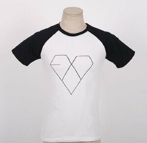 【中古】EXO 公式 Tシャツ (Kiss & Hug Ver.) サイズ S
