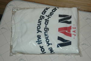 VAN JAC 吊り裏毛 スウェットシャツ サイズ:L デッド在庫の未使用品　送料:520円　検) バン メンズ トレーナー 白 ホワイト アーチロゴ