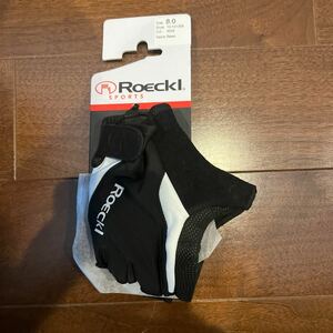 Roeckl Sports Basel Cycling Gloves - black/white (リッケル スポーツ バーゼル サイクリング グローブ）ブラック/ホワイト サイズ8