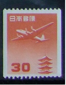 昔懐かしい切手 コイル航空 五重塔３０円 1961.10.2.発行