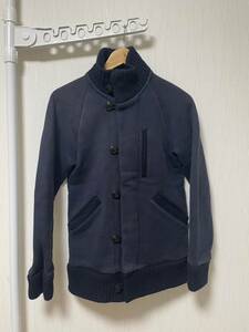 [BLUEBLUE] インディゴ染め スウェットドンキージャケット 1 日本製 ネイビー ブルーブルー