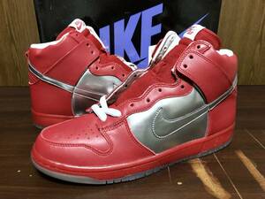 06年製 NIKE DUNK HIGH PREMIUM SB Mork & Mindy ナイキ ダンク プレミアム エスビー ウルトラマン 【313171-002】レッド 赤×銀 US10.5