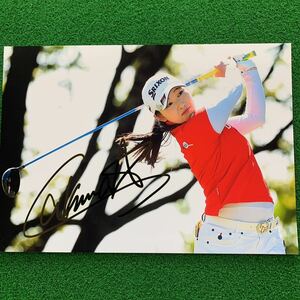 JLPGA 女子プロゴルフ 小祝さくら選手のサイン入りフォト(写真)② A4サイズ