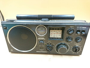 Y3-403 　National Panasonic RF-1130 ナショナル パナソニック クーガー BCLラジオ 4バンド ブラックカラー レトロ