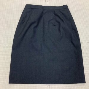 I110/Y(中古)宮城県 宮城調理製菓専門学校 女子制服1点 /W63/丈50/夏スカート/グレー/ノンプリーツ/スリット/夏服/裏地付/女子学生/学生服